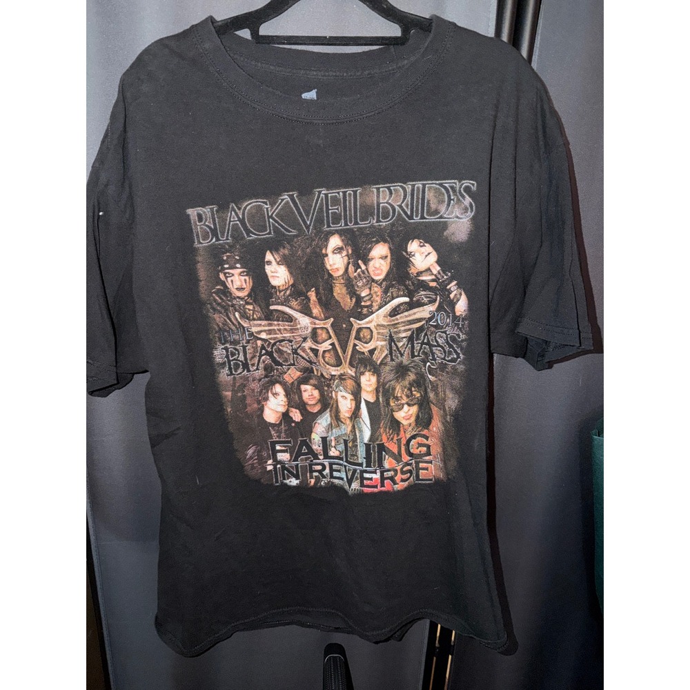 Black Veil Brides Falling In Reverse The Black Mass 2014 Tour Shirt Hanes Large